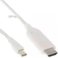 Kabelis InLine Rodyti Port Mini - HDMI 0.5m balta (17174I)
