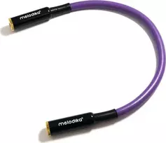 Kabelis Melodika Jack 3.5mm - Jack 3.5mm 0.2m violetinė
