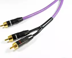 Kabelis Melodika RCA (Cinch) - RCA (Cinch) x2 17m violetinė