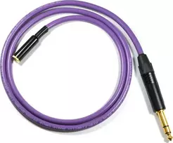 Melodika kabelis Jack 3.5mm - Jack 6.3mm 10m purpurinis