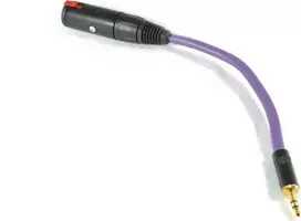 Kabelis Melodika Jack 3.5mm - Jack 6.3mm 0.2m violetinė