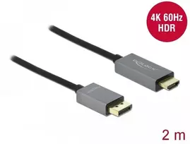 „Delock Active DisplayPort 1.4“ į HDMI laidą 4K, 60 Hz (HDR), 2 m