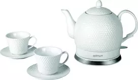 Elektrinis virdulys virdulys keraminis 1,2 l CJS-1312 su puodeliais OPTIMUM