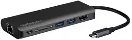 StarTech.com DKT30CSDHPD knyginių kompiuterių dokas / jungčių replikatorius Vielinis USB 3.2 Gen 1 (3.1 Gen 1) Type-C Juoda, Pilka
