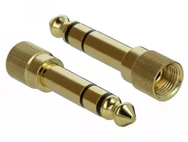 Adapteris AV Delock Jack 3.5mm - Jack 6.3mm auksinė (65983)