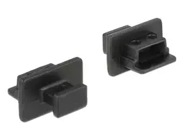 MINI Juoda DULKIŲ DANGTELIS DELOCK USB (10 VNT.)