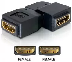 Delock Adapteris HDMI Buchse > HDMI Buchse 90°links