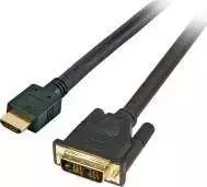 Efb Elektronik EFB Didelės spartos HDMI laidas su Eth. HDMI A-DVI-D, St.-St., 1.0
