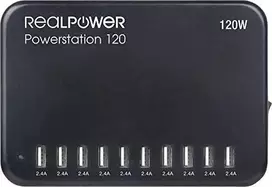Carruzzo RealPower Power Station 120 Išmanusis telefonas, Planšetinis kompiuteris Juoda AC Vidaus