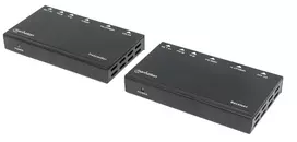 Manhattan 207638 Extender sygnału HDMI po skrętce Cat5e/6/6A/7, 4K do 40m, HDBaseT do 70m