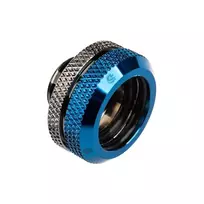 „Bitspower“ daugiajungtis adapteris, tiesus G1/4 colio vidinis sriegis su 16 mm išorinio skersmens kietu vamzdžiu, blizgus juodas