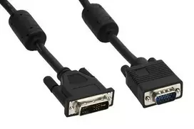InLine DVI-A prijungimo kabelis prie 15 kontaktų HD jungties VGA - 2m