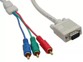 Kabelis InLine D-Sub (VGA) - RCA (Cinch) x3 2m, baltas (17202)