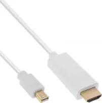 Kabelis InLine Rodyti Port Mini - HDMI 1.5m balta (17176I)