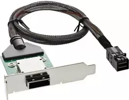InLine SAS HD žemo profilio adapterio laikiklis zewn. SFF-8088 - wewn. SFF-8643 0,5 m (27656A)