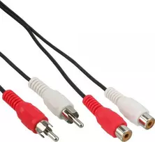 Inline Kabelis Intos RCA (Cinch) x2 - RCA (Cinch) x2 20m juoda (89934L)