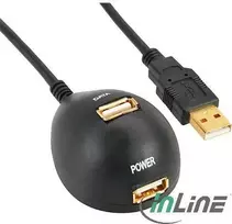 HUB USB InLine 2x USB-A 2.0 (34652)