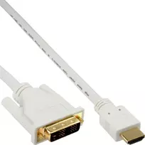 Kabelis InLine HDMI - DVI- D 5m balta (17665U)