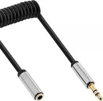 „Kabelis InLine“ lizdas 3,5 mm – lizdas 3,5 mm, 0,5 m sidabro (99284)