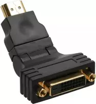 AV adapteris InLine HDMI - DVI- D juodas (17670W)