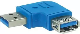 Intos InLine USB 3.0 AA, vyriškas-moteris, 90 ° adapteris