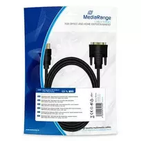 MediaRange HDMI – DVI-D kabelis 2m juodas (MRCS185)