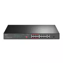 Šakotuvas TP-LINK jungiklis TL-SL1218P Nevaldomas, montuojamas ant stovo, 10/100Mbps (RJ-45) jungtys kiekis 16, PoE+ jungtys kiekis 16