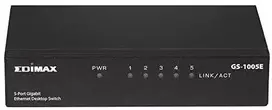 Šakotuvas EDIMAX 10/100/1000Mbps nevaldomas eterneto stalinio kompiuterio jungiklis metalinis