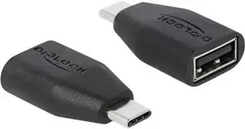 „Delock“ USB duomenų blokavimo priemonė USB Type-C™ vyriai ir A tipo patelės