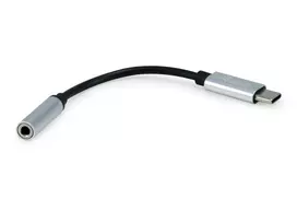 Equip USB adapteris USB-C - 3,5 mm lizdas, juodas (USB-C į 3,5 mm garso DAC)
