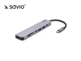 Daugiafunkcis USB HUB Type C 7in1 SAVIO AK-47