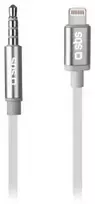 Kabelis USB SBS Mobile SBS TEADAPTIPJACK35W, 3.5mm, Male, Lightning, Male, 1 m, Baltas