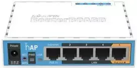 Šakotuvas MIKROTIK RB951Ui-2nD hAP prieigos taškas 2.4GHz 5x RJ45 100Mb/s