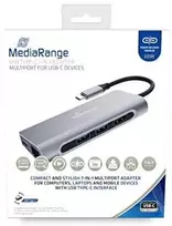 „MediaRange“ prijungimo stotis USB-C -> HDMI,USB3.2,RJ45,PD 60W