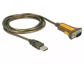 DLC DeLOCK Adapteris USB 2.0 > 1 x Serial RS-232 - erweiterter Temperaturbereich - Serieller Adapteris
