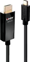 Lindy USB-C - HDMI 4K60 1m Juodas