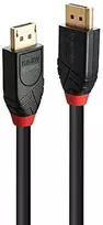 DisplayPort Kabelis - LINDY Aktyvus DisplayPort 1.4 Kabelis, M/M, 10 m, Juodas