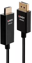Lindy DisplayPort - HDMI HDR 2m Juodas