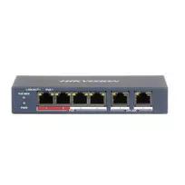 Šakotuvas SWITCH POE DS-3E0106P-E/M 4 PRIEVADŲ Hikvision