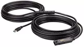 ATEN 15 m USB 3.2 Gen1 prailginimo kabelis, 15 m, USB A, USB A, USB 3.2 Gen 1 (3.1 Gen 1), 5Gbit/s, juodas
