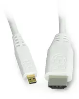 Raspberry MicroHDMI - HDMI kabelis T7689AX 1m Baltas