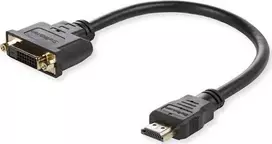 AV adapteris MicroConnect HDMI - DVI- D juodas (Adapteris HDMI - DVI M / F, 15CM)