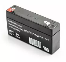 Multipower MP1.2-6 6V 1,2Ah VDs AGM Akumuliatorius, nereikalaujantis priežiūros