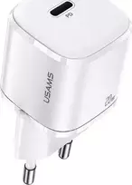 USAMS Tinklo įkroviklis 1xUSB-C T36 mini 20W (only head) PD3.0 Fast Charging baltos spalvos CC124TC02 (US-CC124)