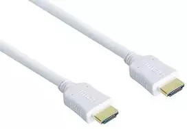 Good Connections Geros jungtys Didelės spartos HDMI kabelis 2m su Ethernet auksiniu kištuku baltas