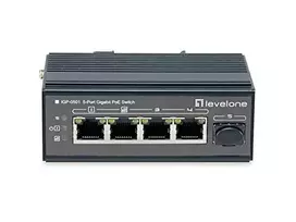 Šakotuvas Level One Carruzzo LevelOne IGP-0501 tinklo komutatorius Gigabit Ethernet (10/100/1000) Maitinimas per Eternetą (PoE) Juoda