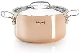 De Buyer Prima Matera Puodas vario/plieno 16 cm indukcinis