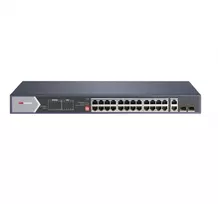 Šakotuvas SWITCH POE DS-3E0528HP-E 24 PRIEVADŲ SFP Hikvision