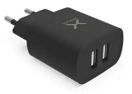 KRUX įkroviklis 2x USB 2,4 A, 12 W