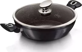 ŽEMAS PUODAS SU DANGIU GRANITE 4.9L 32cm BERLINGER HAUS METALLIC LINE Carbon Pro BH-6899